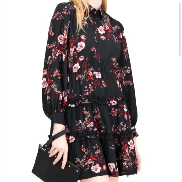 Maison Jules Dresses & Skirts - Maison Jules floral button down shirt dress